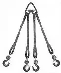 Строп текстильный четырехветвевой 4СТ 16 т  L=6 м  5:1 Звено РТ-3 купить в Ижевске