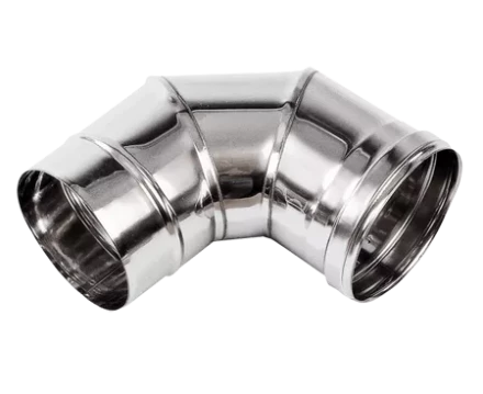 Колено дымохода 90° из нержавеющей стали (Диаметр 150 мм) для теплогенераторов BALLU EC, VERTIGO купить в Ижевске
