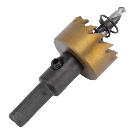 Коронка по металлу HSS, 25 мм, нитридтитановое покрытие Denzel 724104 купить в Ижевске