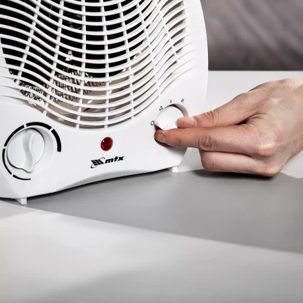 Тепловентилятор электрический, спиральный MTX FHS-2000, 3 режима, вентилятор, нагрев 1000/2000 Вт, 96413 купить в Ижевске