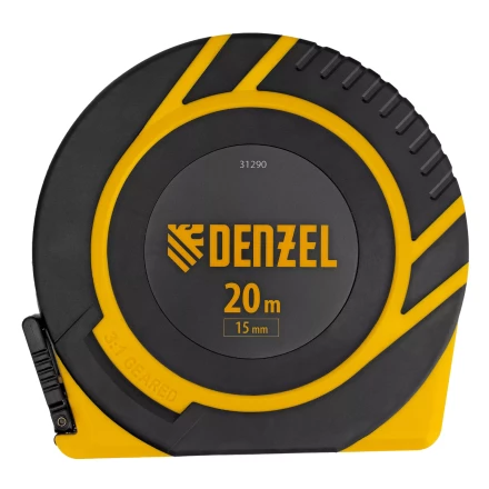 Рулетка геодезическая Denzel 20 м х 15 мм, закрытый корпус, фиберглассовая лента, 31290 купить в Ижевске