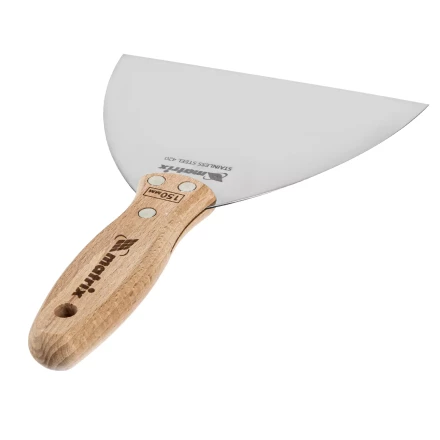 Шпательная лопатка из нержавеющей стали Matrix, 150 мм, буковая рукоятка, EFP 85619 купить в Ижевске