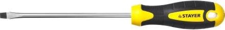 Отвертка STAYER &quot;MASTER&quot; &quot;ТECHNO&quot;, двухкомпонентная рукоятка, магнитный наконечник, Cr-V, SL6,0x150мм 2507-06-15_z02 купить в Ижевске