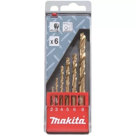 Набор сверл по металлу HSS-Tin Makita, D-43555, 6 шт купить в Ижевске