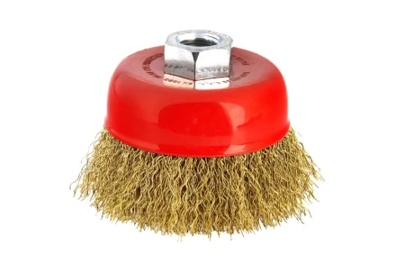 Кордщетка HAMMER чаша 85мм для УШМ гофрированная латунированная сталь (207-103) купить в Ижевске