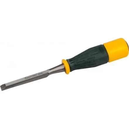 Стамеска KRAFTOOL &quot;EXPERT&quot; упрочненное полотно, ударочпрочная двухкомп ручка, стальной затыльник для ударных работ,10мм 1815-10_z01 купить в Ижевске