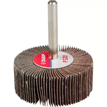 Круг шлифовальный ЗУБР &quot;МАСТЕР&quot; веерный лепестковый, на шпильке, тип КЛО, зерно-электрокорунд нормальный, P320, 20х50мм 36601-320 купить в Ижевске