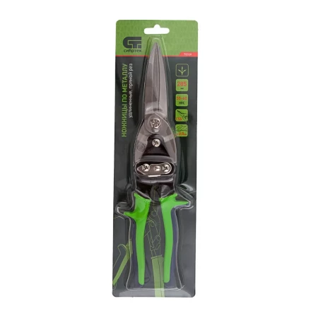 Ножницы по металлу Сибртех 78339, удлиненные, 285 мм, пряморежущие, двухкомпонентные обрезиненные рукоятки купить в Ижевске