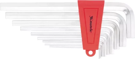 Набор ключей шестигранных имбусовых HEX, 1,5–10 мм, CrV,  9 шт., удлиненные ,  сатин  MATRIX 12304 купить в Ижевске