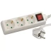 Удлинитель СВЕТОЗАР электрический с заземлением, выключателем, евро, с защитными шторками, 3 гнезда, 5м SV-55035-5 купить в Ижевске