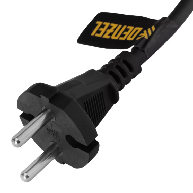 Шнур сетевой Denzel Energy Series, ПВС, 1,5 м, 2 x 1 мм, с неразборной вилкой, черный, 3 м, 37661 купить в Ижевске