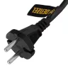 Шнур сетевой Denzel Energy Series, ПВС, 1,5 м, 2 x 1 мм, с неразборной вилкой, черный, 3 м, 37661 купить в Ижевске