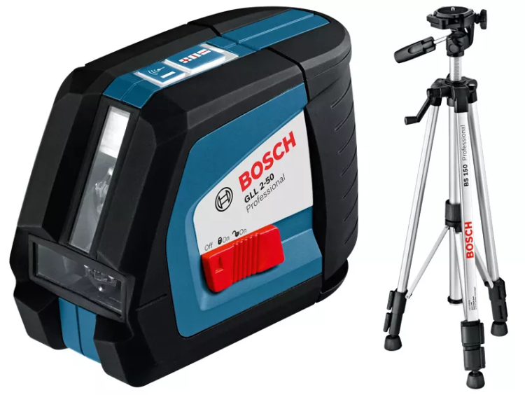 Нивелир лазерный Bosch GLL 2-50 + штатив BS 150 купить в Ижевске