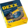 DEXX. Щетка коническая для УШМ, витая стальная латунированная проволока 0,3мм, 125ммхМ14 35105-125 купить в Ижевске