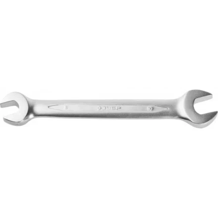 Ключ ЗУБР &quot;ПРОФИ&quot; гаечный рожковый, Cr-V сталь, хромированный, 8х10мм 27027-08-10 купить в Ижевске