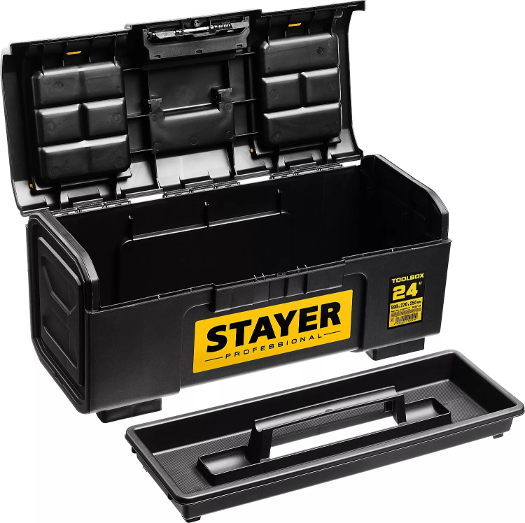 Ящик для инструмента "TOOLBOX-24" пластиковый, STAYER Professional 38167-24 купить в Ижевске