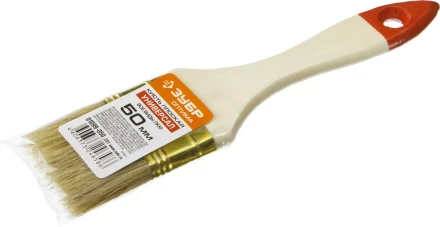 Кисть плоская ЗУБР &quot;УНИВЕРСАЛ-ОПТИМА&quot;, светлая щетина, деревянная ручка, 50мм 01099-050_z01 купить в Ижевске