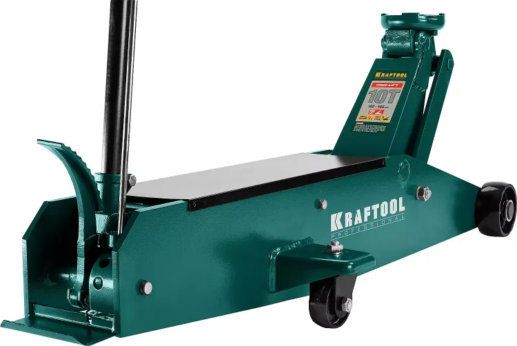 Домкрат гидравлический подкатной "High-Lift", удлиненный, 10т, 160-560мм, KRAFTOOL 43455-10 43455-10 купить в Ижевске