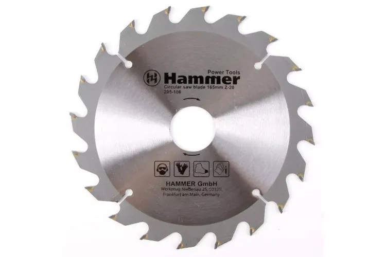 Диск пильный твердосплавный HAMMER Ф165х30мм 20зуб. купить в Ижевске