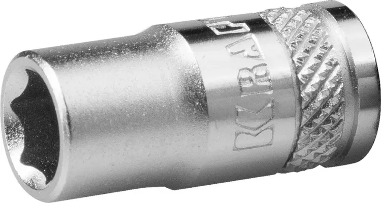 Торцовая головка KRAFTOOL "INDUSTRIE QUALITAT", Cr-V, FLANK, хромосатинированная, 1/4", 6 мм 27815-06_z01 купить в Ижевске