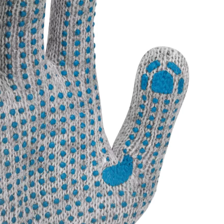 Перчатки трикотажные с ПВХ точкой, 5 пар в упаковке, БОПП-пакет, 7 класс// Россия 67837 купить в Ижевске