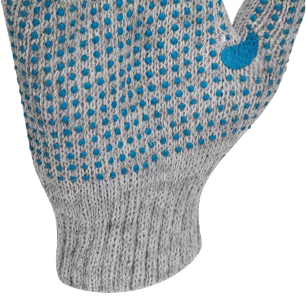 Перчатки трикотажные с ПВХ точкой, 5 пар в упаковке, БОПП-пакет, 7 класс// Россия 67837 купить в Ижевске