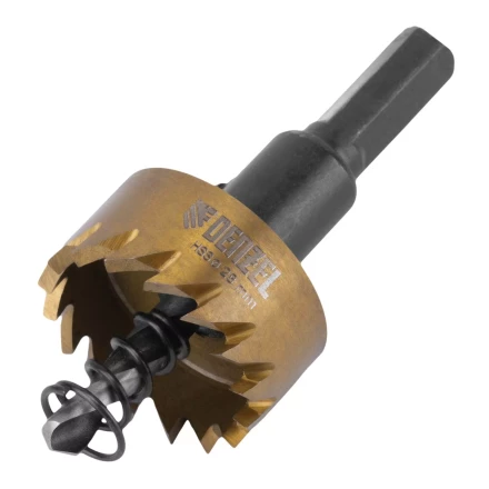 Коронка по металлу HSS, 28 мм, нитридтитановое покрытие Denzel 724106 купить в Ижевске