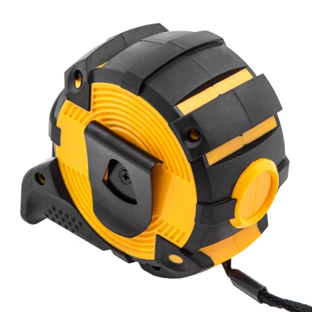 Рулетка Denzel 8м х 32мм, автоматич. фиксац., нейлон. покрытие, магнит. зацеп, двухстор. разметка, 31524 купить в Ижевске