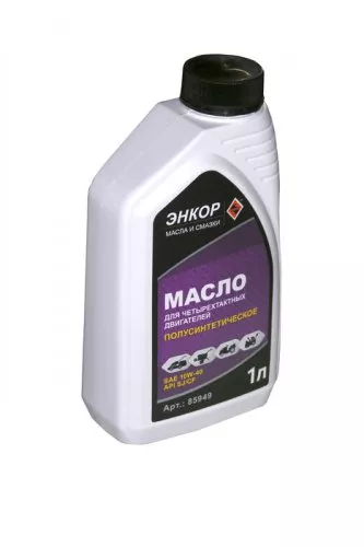Масло для 4-х такт.дв SAE10W40 полусин ЭНКОР 1л/12 85949 купить в Ижевске