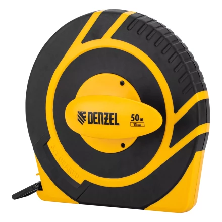 Рулетка геодезическая 50 м х 15 мм  Denzel 31292, закрытый корпус, фиберглассовая лента купить в Ижевске