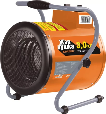 Тепловая пушка электрическая  Жар-пушка Е 3-400 Кратон 3 09 04 031 купить в Ижевске
