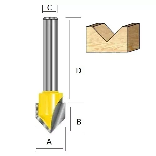 Фреза для V-образных пазов Makita D-10768 купить в Ижевске