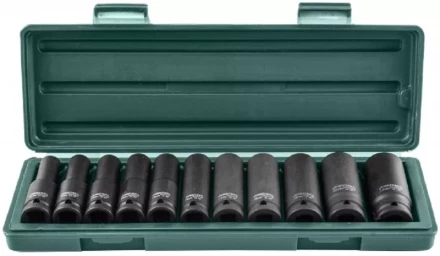 Набор головок торцевых ударных глубоких 1/2&quot;DR 10-24мм 11предметов Jonnesway S03AD4111S 47193 купить в Ижевске