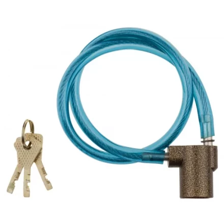 Замок навесной ЗУБР &quot;МАСТЕР&quot; велосипедный, дисковый механизм секрета, ключ 7 PIN, 600мм 3720-6-01_z01 купить в Ижевске