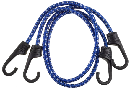 Крепежный шнур ЗУБР 60 см d 8 мм пластиковые крюки со стальным сердечником 2 шт резиновый 40508-060 купить в Ижевске