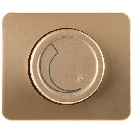 Диммер СВЕТОЗАР "ГАММА" без вставки и рамки, цвет золотой металлик, 60-800Вт SV-54142-GM купить в Ижевске