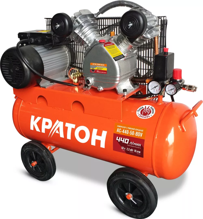 Компрессор масляный поршневой ременной Кратон AC-440-50-BDV 3 01 01 042 купить в Ижевске