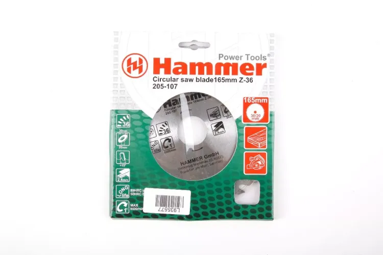 Диск пильный твердосплавный HAMMER Ф165х30мм 36зуб. купить в Ижевске