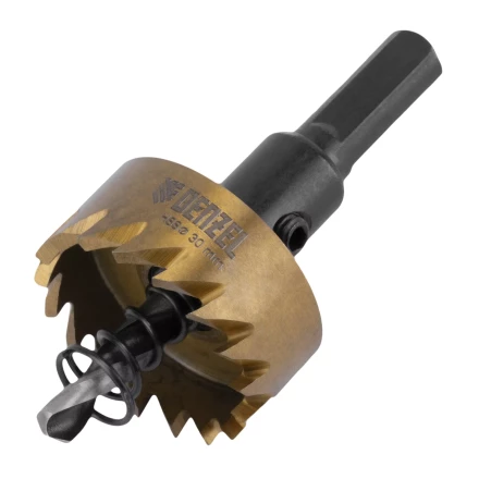 Коронка по металлу HSS, 30 мм, нитридтитановое покрытие Denzel 724108 купить в Ижевске