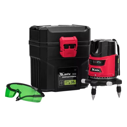 Лазерный уровень MTX CRX-30G, 30 м, зеленый луч, батарейки, резьба 5/8&quot; 35032 купить в Ижевске