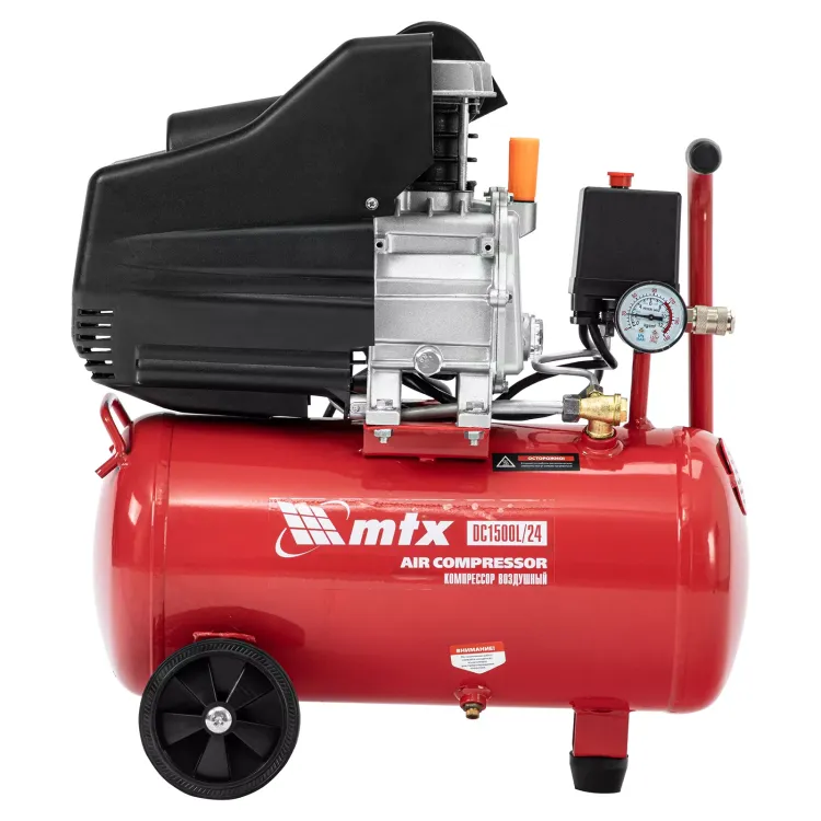 Компрессор воздушный MTX DC1500L/24, 1,5 кВт, 24 л, 210 л/мин 58017 купить в Ижевске