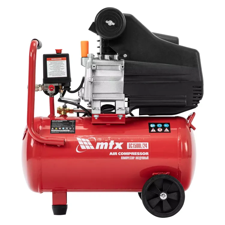 Компрессор воздушный MTX DC1500L/24, 1,5 кВт, 24 л, 210 л/мин 58017 купить в Ижевске