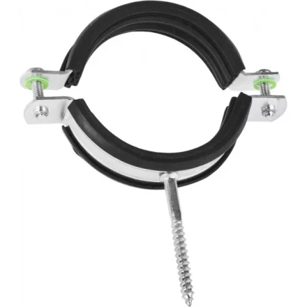 ЗУБР. Хомут трубный оцинкованный, с шурупом, 2 1/2&quot;, 1шт 37854-73-82-1 купить в Ижевске