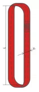 Строп текстильный кольцевой СТК 2 т L=5.5 м SF6 50 мм купить в Ижевске