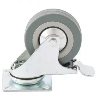 Колесо поворотное с тормозом d-75мм крепление  платформенное СИБРТЕХ 68720 купить в Ижевске