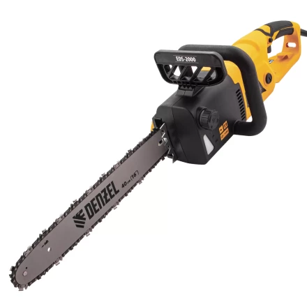 Пила цепная электрическая Denzel EDS-2000, 2 кВт,продольная, шина 40 см, шаг 3/8, паз 1.3 мм, 56 звеньев 95618 купить в Ижевске