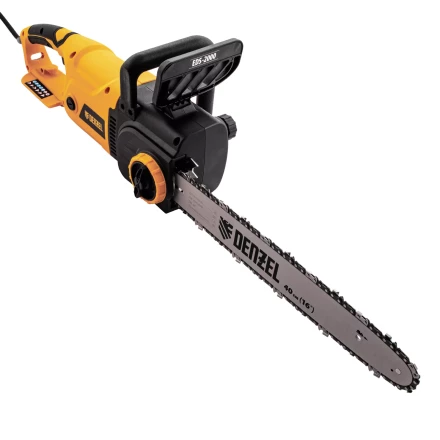 Пила цепная электрическая Denzel EDS-2000, 2 кВт,продольная, шина 40 см, шаг 3/8, паз 1.3 мм, 56 звеньев 95618 купить в Ижевске