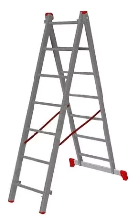 Лестница 2-х секционная алюминиевая 2*7 1013293 купить в Ижевске