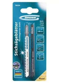 Набор полотен для электролобзика по дереву 2шт GROSS 78254 купить в Ижевске