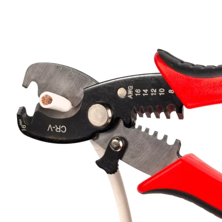 Ножницы для резки проводов КВТ MC-07 до 15 мм с функцией зачистки изоляции (86619) купить в Ижевске